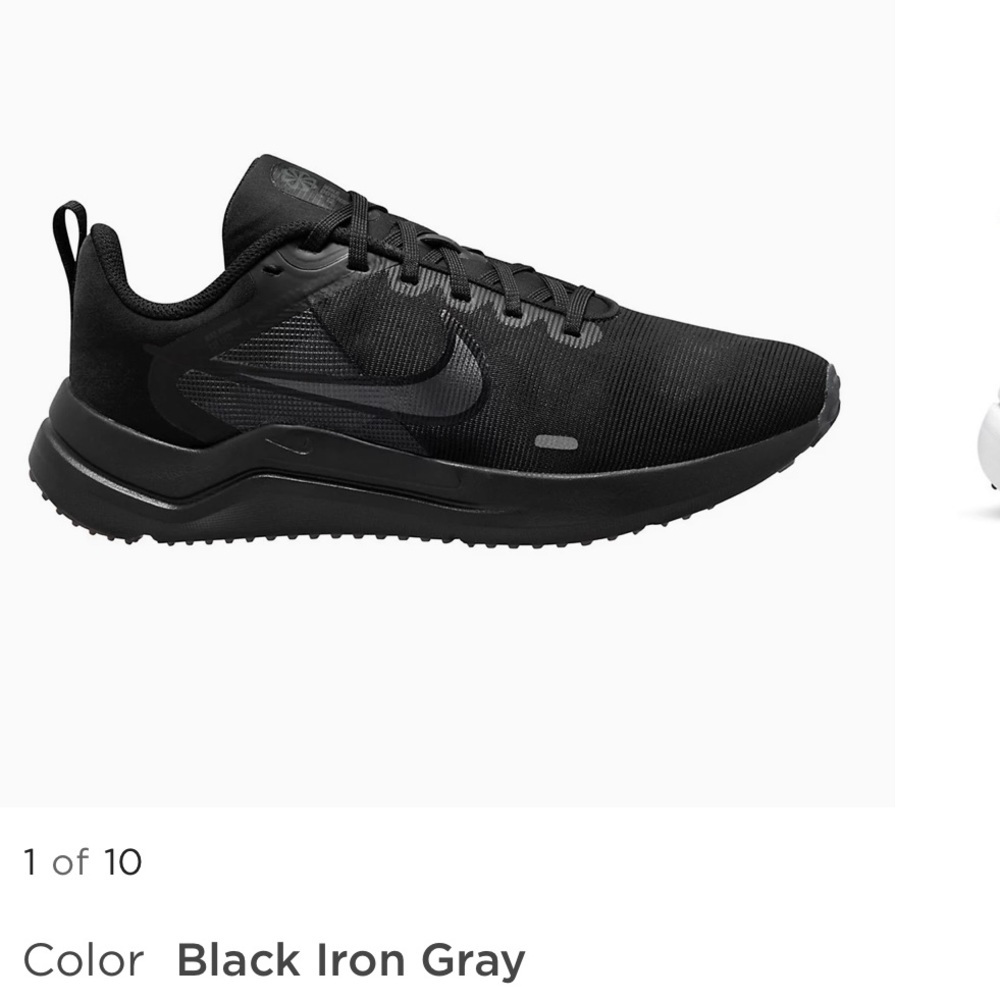 nike woman’s downshifter 11 black / size 8.5